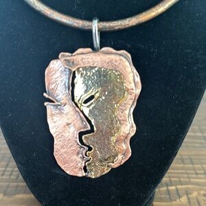 Mixed metals pendant